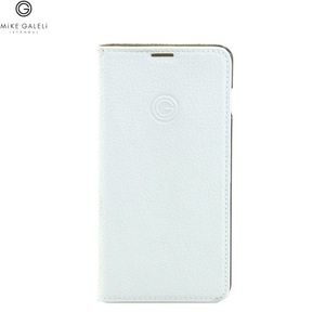Huawei, Mike Galeli - Huawei P30 Lite Echtleder Book Case Tasche Flip Cover (MARCP30L-M03) - Weiss, 