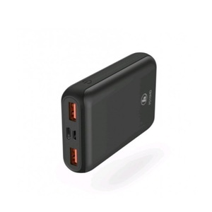 HAMA, Hama - (10000mAh) Power Pack Dual USB / USB C / Micro USB Power Bank PD Ladegerät (00187261) - Schwarz, 