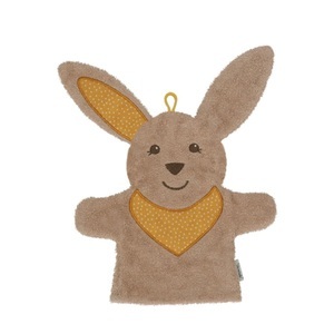 Sterntaler, Sterntaler Spiel-und Waschhandschuhe Happy grau, Spiel-Waschhandschuh HASE HAPPY in grau