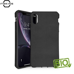 Apple, ITSkins - Feronia Bio iPhone Xr Gummi Schutzhülle Eco Friendly Biobasiert Nachhaltig Kompostierbar - Schwarz, ITSKINS - Hülle Feronia Bio Terra Apple iPhone XR, Schwarz