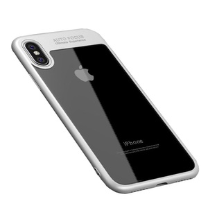 Apple, IPAKY - iPhone X Hybrid TPU Bumper Hardcase Hülle - Transparent / Weiss, 