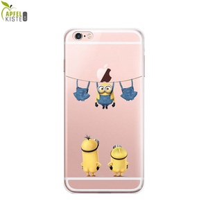 Apple, Apfelkiste © - iPhone 8 / 7 / 6S / 6 Gummi Case Hülle Ultra Thin Naked Comic - Transparent, 