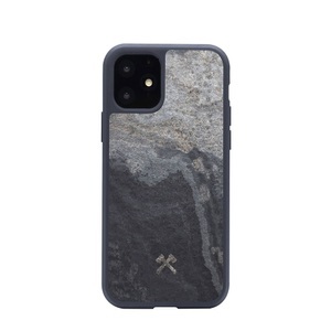 Apple, Woodcessories - iPhone 11 Hülle Stone Edition EcoBump (STO061) - Camo Gray, Woodcessories Stone - Schutzhülle (Passend für Modell: Apple iPhone 11)