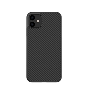 Apple, Nillkin - iPhone 11 Hardcase Hülle Synthetic Fiber Carbon Look - Schwarz, 