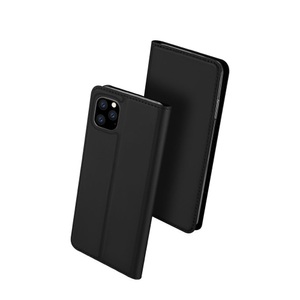 Apple, Dux Ducis - iPhone 11 Pro Flip Wallet Cover Leder Tasche - Schwarz, 