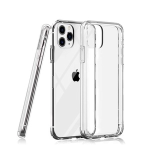 Apple, iPhone 11 Pro Max Hybrid Hülle mit Acryl Rückseite - Transparent, 