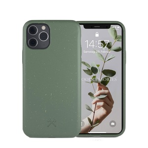 Apple, Woodcessories - iPhone 11 Pro Max BioCase Antimikrobielle Schutzhülle Vegan Biologisch Abbaubar (ECO433) - Midnight Green, 