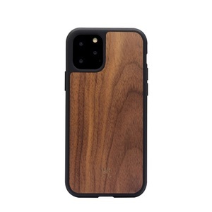 Apple, Woodcessories - iPhone 11 Pro Max EcoBump Classic Echt Holz Hülle Walnuss FSC Zertifiziert (ECO315) - Dunkelbraun, 