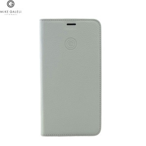 Apple, Mike Galeli - iPhone 11 Pro Echtleder Book Case Tasche Flip Cover (MARCIPXI-M03) - Grau, 