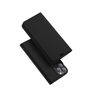 Apple, Dux Ducis - iPhone 12 Pro Max Flip Wallet Cover Leder Tasche - Schwarz, DuxDucis - iPhone 12 Pro Max Dux Ducis Flip Folio Case, Schwarz
