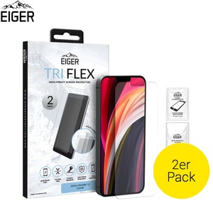 Apple, (2er Set) Eiger - iPhone 12 / iPhone 12 Pro Tri Flex Display Schutzfolie Case Friendly, 
