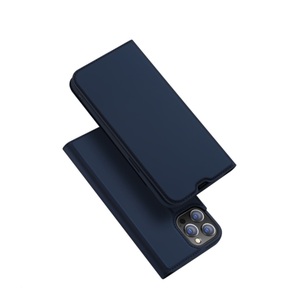 Dux Ducis, Dux Ducis - iPhone 13 Pro Max Flip Wallet Cover Leder Tasche - Dunkelblau, DuxDucis - iPhone 13 Pro Max Dux Ducis Flip Folio Case, Weiss Bunt