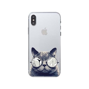 Apfelkiste, Apfelkiste © - iPhone Xs / X Gummi Case Hülle Ultra Thin Coole Katze - Transparent, 