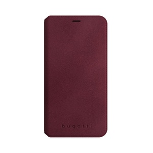 Apple, Bugatti - iPhone Xs / X Parigi Ultrasuede Microfaser Booklet Flipcase Tasche (29866) - Rot, 