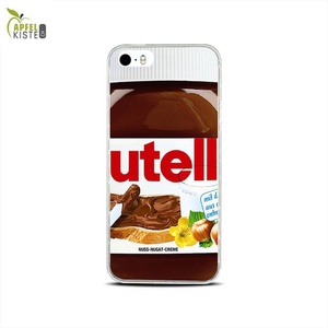 Apple, Apfelkiste © - iPhone SE / 5 / 5S Gummi Case Hülle Ultra Thin Nuss-Nougat Creme - Braun, 