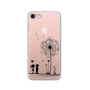 Apple, Apfelkiste © - iPhone 8 / 7 / 6S / 6 Gummi Case Hülle Ultra Thin Love Pusteblume - Transparent, 