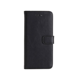 Apple, iPhone 8 / iPhone 7 Leder Tasche Flipcover Wallet mit Kartenfächern - Schwarz, 