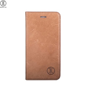 Apple, JT Berlin - iPhone 8 / 7 Echtleder Bookcase Hülle Tegel (10246) - Braun (Cognac), JT Berlin Tegel Booklet Apple iPhone 7, iPhone 8, iPhone SE (2. Generation), iPhone SE (3. Generation) Cognac