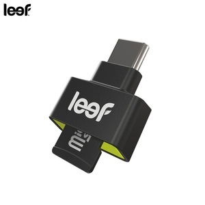 Apple,Google,HTC,Huawei,LG,Microsoft,Motorola,Nokia,OnePlus,Samsung,Sony, Leef - USB C Access-C Micro SD Kartenleser mit Android App (ACC00KK000A1) - Schwarz / Grün, 