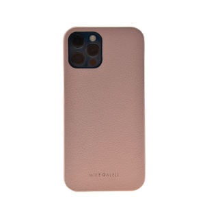 Apple, Mike Galeli - iPhone 12 / iPhone 12 Pro Echtleder Hülle Back Case (LENNYIP12_6.1-M02) - Rosa, 