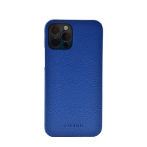 Apple, Mike Galeli - iPhone 12 Pro Max Echtleder Hülle Back Case (LENNYIP12_6.7-M11) - Blau, 