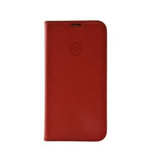 MiKE GALELi, Mike Galeli - iPhone 13 Echtleder Book Case Tasche Flip Cover Hand Made (MARCIP13-M04) - Rot, 