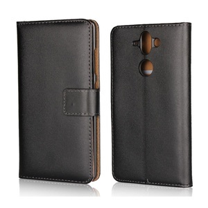 Nokia, Nokia 8 Sirocco Echtleder Tasche Hülle Kartenetui - Schwarz, 