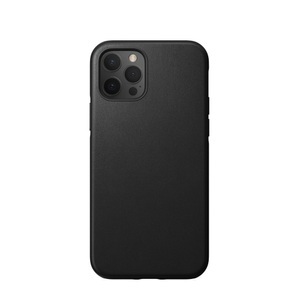 Apple, Nomad - iPhone 12 Pro Max Echtleder Hülle Rugged Case - Schwarz, 