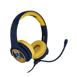 OTL Technologies - Batman Headset Kinder Kopfhörer On-Ear 85dB Begrenzte Lautstärke (DC0818) mit Mikrofon - Dunkelblau