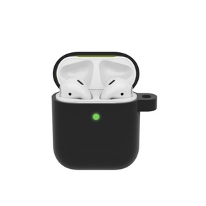OTTERBOX, Otterbox - AirPods (1. & 2. Generation) Hardcase Schutzhülle Abdeckung mit 360° Schutz + Karabinerhaken (77-83770) - Black Taffy (Schwarz), 