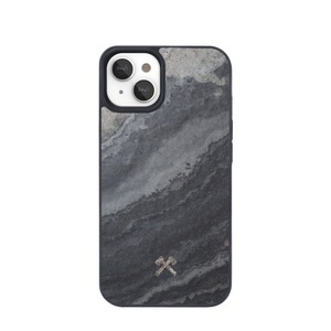 WOODCESSORIES, WOODCESSORIES Bumper - Schutzhülle (Passend für Modell: Apple iPhone 14 Plus), Woodcessories Back Cover Bumper MagSafe iPhone 14 Plus Camo Grau