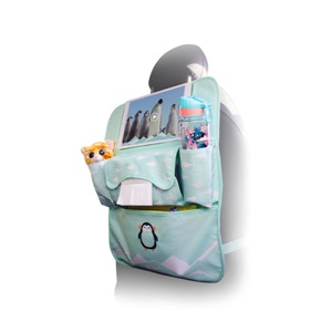 Planet Buddies, Planet Buddies - Multifunktionaler Kinder Autositz Organizer Rücksitz Bezug inkl. Tablet Halterung - Pepper the Penguin, 