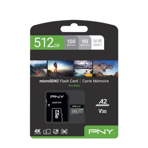 Pny, PNY microSDXC-Karte PRO Elite, PNY PRO Elite - Flash-Speicherkarte - 512 GB - microSDXC UHS-I