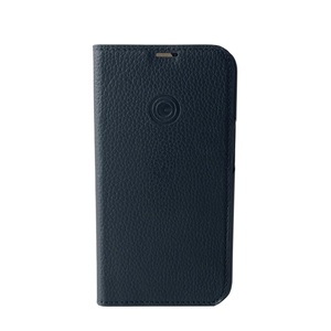MiKE GALELi, Mike Galeli - iPhone 14 Echtleder Book Case Tasche Flip Cover Hand Made (MARCIP14-M01) - Schwarz, 