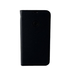 MiKE GALELi, Mike Galeli - iPhone 14 Pro Echtleder Book Case Tasche Flip Cover Hand Made (MARCIP14PRO-M01) - Schwarz, 