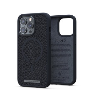 Njord by Elements, Njord by Elements - iPhone 13 Pro MagSafe Lachsleder Hülle (SL14150) - Schwarz, 