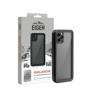 EIGER, Eiger - iPhone 13 Pro Max Avalanche Case Wasserfeste Outdoor Schutz Hülle IP68 (EGCA00323) - Schwarz, 