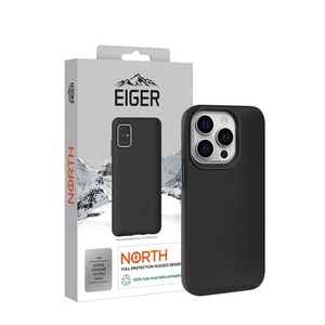 EIGER, Eiger - iPhone 14 Pro Max North Case Premium Hybrid Schutzhülle (EGCA00391) - Schwarz, Eiger iPhone 14 Pro Max Outdoor-Cover North Rugged Schwarz (EGCA00391)