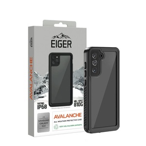 EIGER, Eiger - Samsung Galaxy S22 5G Avalanche Case Wasserfeste Outdoor Schutz Hülle IP68 (EGCA00359) - Schwarz, Eiger Samsung Galaxy S22 Outdoor-Cover Avalanche Schwarz (EGCA00359)