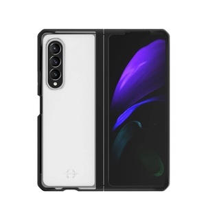 ITSKINS, ITSkins - Samsung Galaxy Z Fold3 5G Hybrid Solid Antimikrobielle Hardcase Hülle (Fallschutz 3 Meter) - Schwarz / Transparent, 