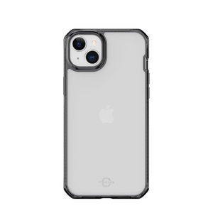 ITSKINS, ITSkins - iPhone 14 Hybrid Clear Antimikrobielle Schutz Hardcase Hülle (Fallschutz 3 Meter) - Transparent / Schwarz, 