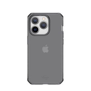 ITSKINS, ITSkins - iPhone 14 Pro Max Spectrum Clear Antimikrobielle Schutz Gummi Hülle (Fallschutz 3 Meter) - Transparent / Schwarz, 
