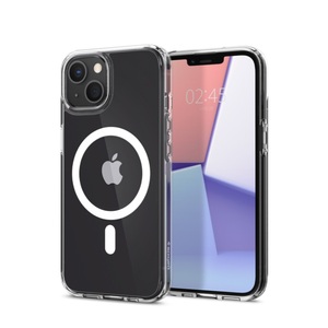 Spigen, Spigen - iPhone 13 Mini MagSafe Ultra Hybrid MagFit Case Hülle (ACS03322) - Transparent / Weiss, 