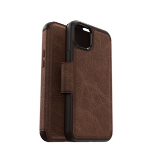 OTTERBOX, Otterbox Strada Case Apple iPhone 14 Plus Espresso, Otterbox Book Cover Strada iPhone 14 Plus Braun