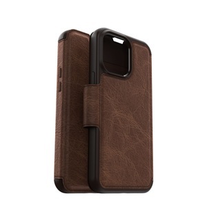 OTTERBOX, Otterbox - iPhone 14 Pro Max Book Cover Tasche Strada Folio Series (77-88570) - Braun, Otterbox Strada Case Apple iPhone 14 Pro Max Braun Stoßfest