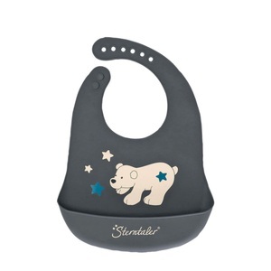 Sterntaler, Sterntaler Silikon-Lätzchen Elia eisengrau, 