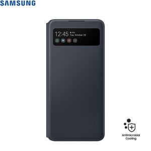Samsung, Samsung - Galaxy A42 5G Smart S-View Cover Tasche - Schwarz, 