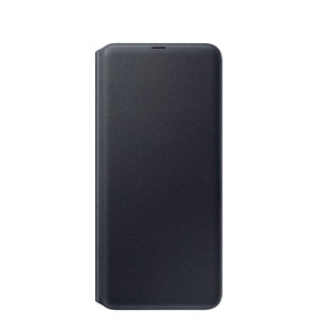 Samsung, Samsung - Galaxy A90 5G Leder Wallet Cover Tasche (EF-WA908PBEGWW) - Schwarz, 