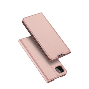 Samsung, Dux Ducis - Samsung Galaxy A22 5G Flip Wallet Cover Leder Tasche - Roségold, DuxDucis - Galaxy A22 5G Dux Ducis Flip Folio Case, Weiss Bunt