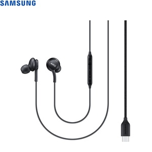 Samsung, Samsung Stereo Kopfhörer in ear USB C schwarz weiss, Samsung (by AKG) - In-Ear Kopfhörer Headset + USB C Anschluss (EO-IC100BBEGEU) - Schwarz